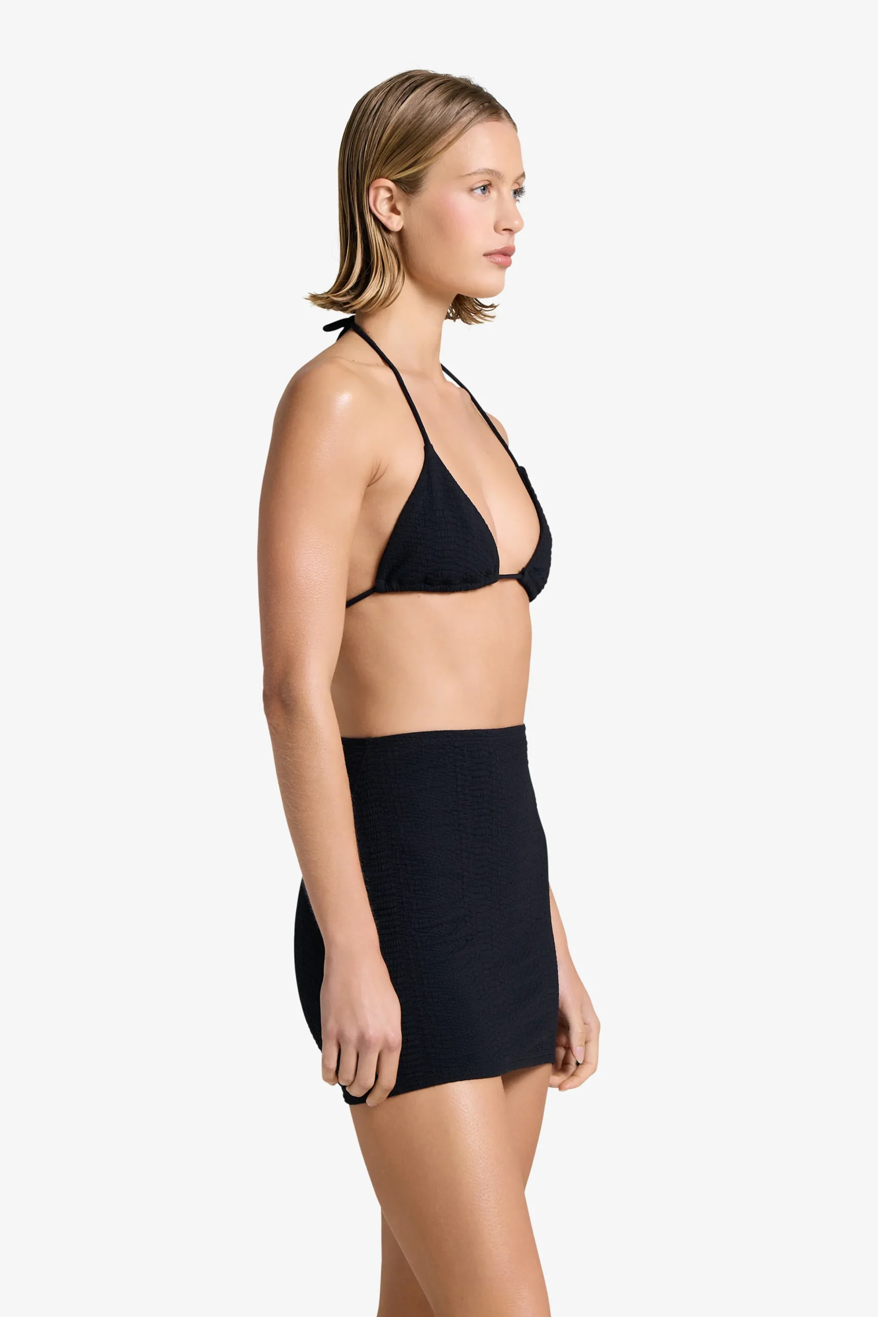 Joelle Snakeskin Skirt